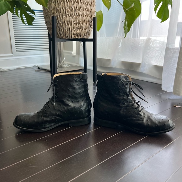 NEW Ostrich Leather Boots by Der Dau New York - Picture 7 of 10